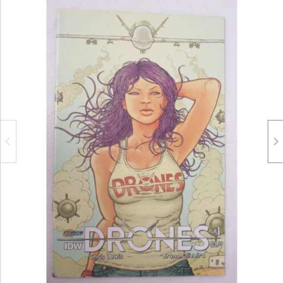 Set of 5: IDW Drones Comic Books #1 2 3 4 5 Lewis Oliveira 2015 - Picture 1 of 10